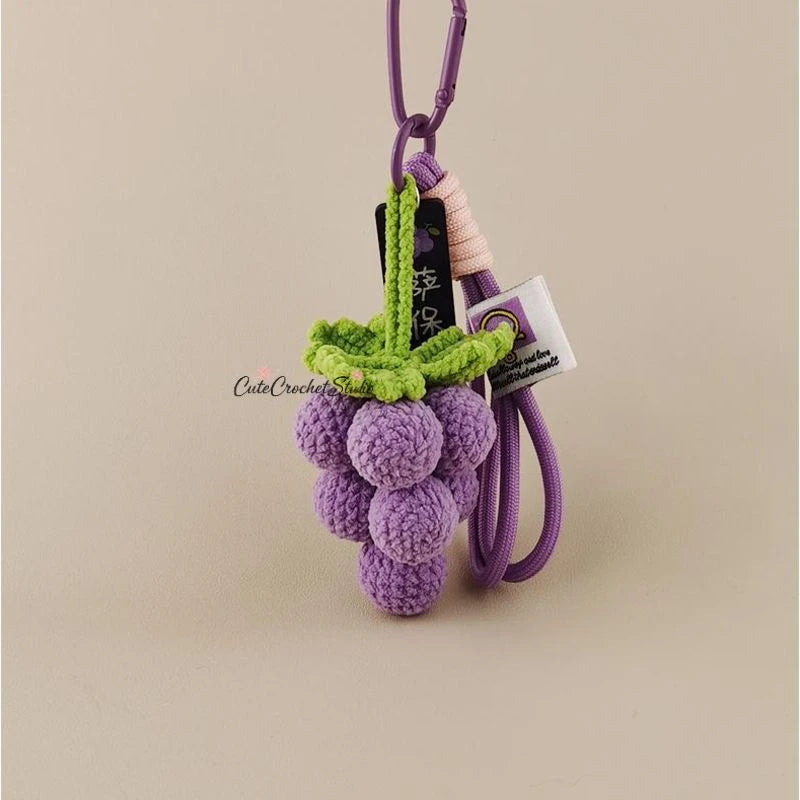 CCS Grape-themed bag charms keychains unique high-end luxury gifts