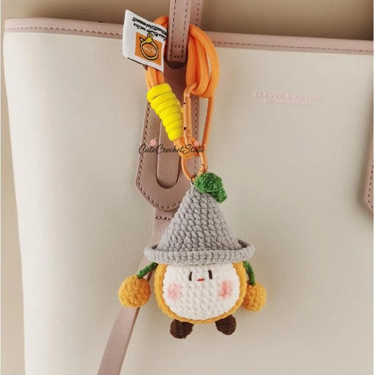 CCS Super cute orange plush toy bag charm keychain gift