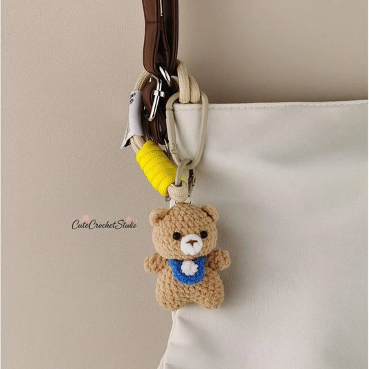 CCS Cute and soothing little keychains bag charms teddy bear keychains car key pendants