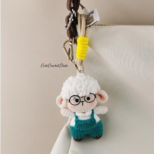 CCS Cute zodiac big-headed lamb bag pendant bag pendant keychain light luxury high-end gift