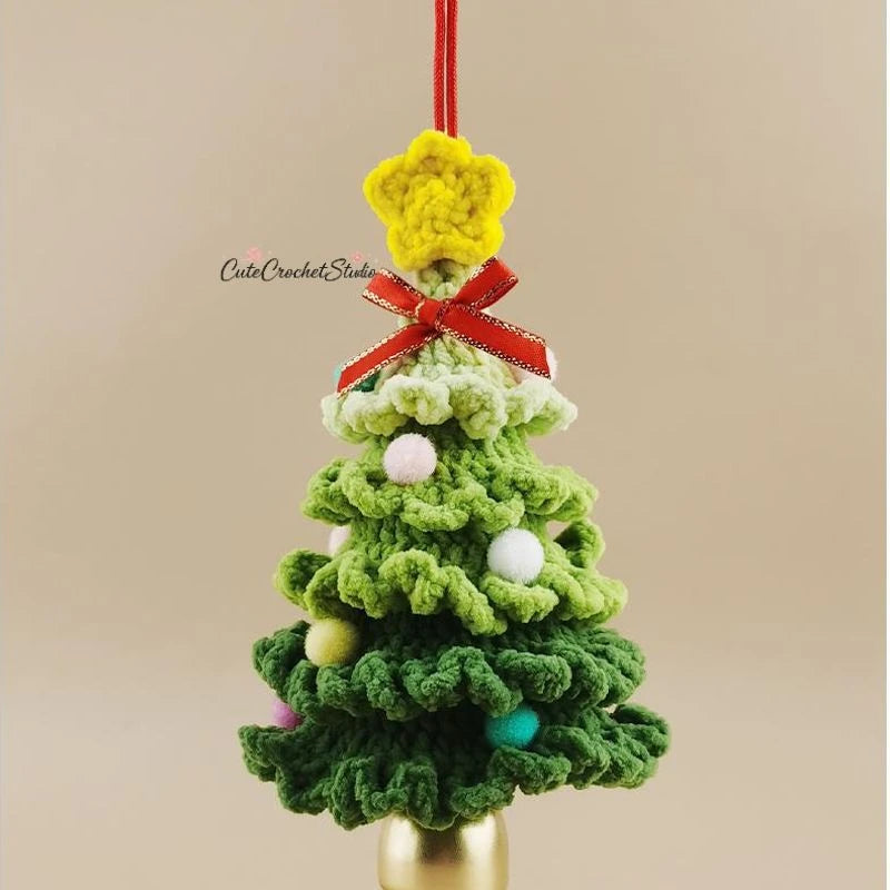 CCS Handmade Christmas tree wind chimes bag pendants backpack accessories school bag pendants niche luxury gifts