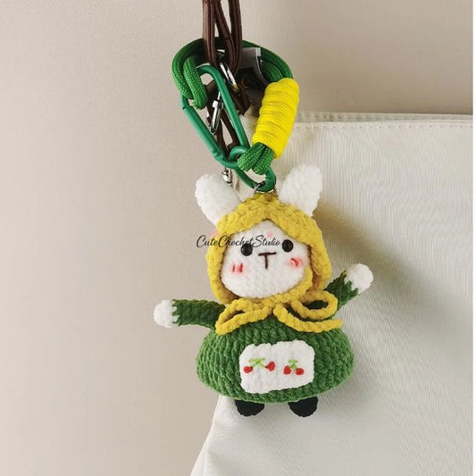 CCS Cute pastoral bunny bag pendant keychain pendant niche high-end gift