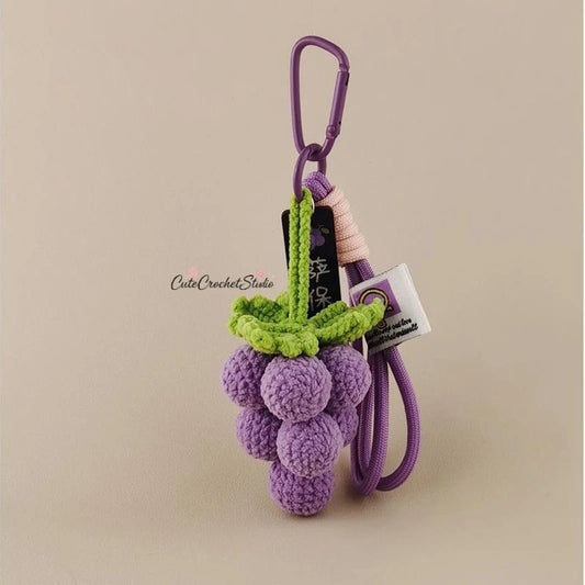 CCS Grape-themed bag charms keychains unique high-end luxury gifts