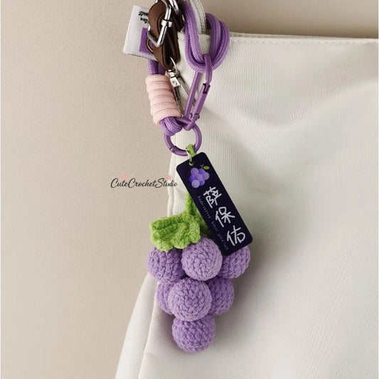 CCS Grape-themed bag charms keychains unique high-end luxury gifts