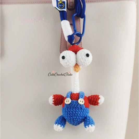 CCS Cute wide-eyed chicken bag charm keychain high-end gift