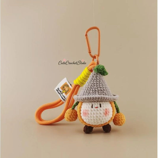 CCS Super cute orange plush toy bag charm keychain gift
