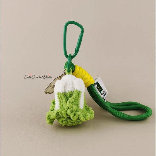 CCS A super cute cabbage-shaped plush toy bag charm keychain high-end gift