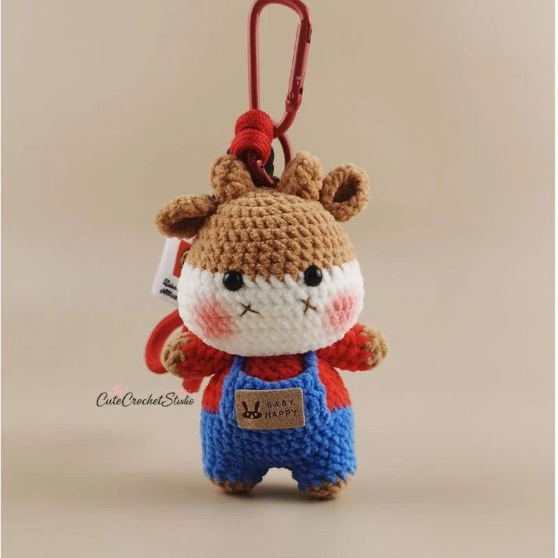 CCS Cute calf-shaped bag charm keychain pendant premium niche gift