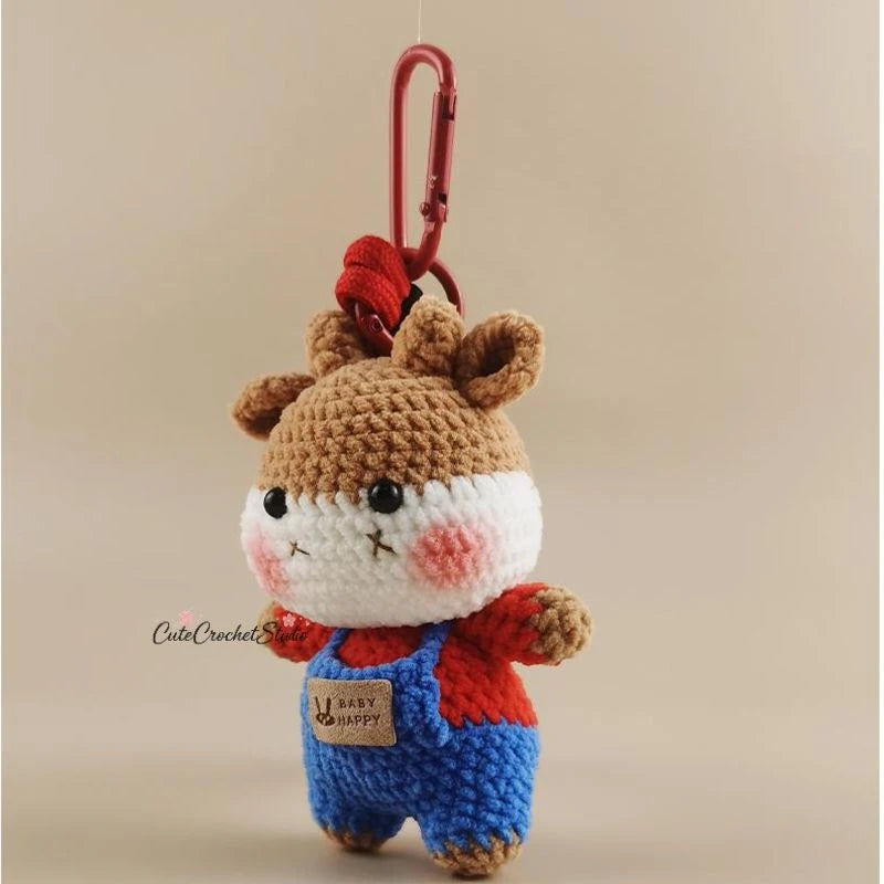 CCS Cute calf-shaped bag charm keychain pendant premium niche gift