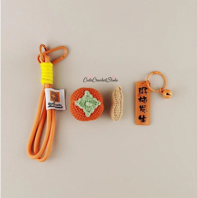 CCS Handmade crocheted cute keychain doll bag charm bag ornament gift