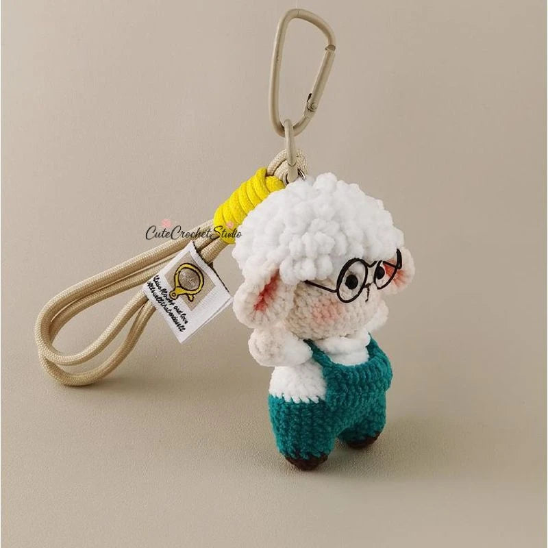 CCS Cute zodiac big-headed lamb bag pendant bag pendant keychain light luxury high-end gift