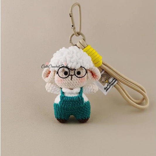 CCS Cute zodiac big-headed lamb bag pendant bag pendant keychain light luxury high-end gift