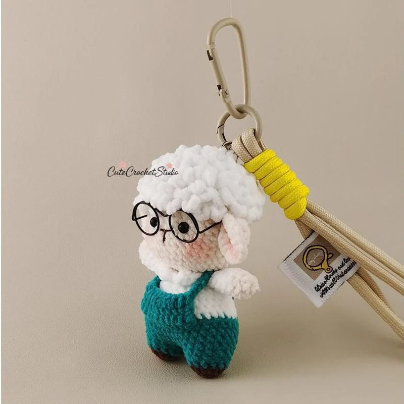 CCS Cute zodiac big-headed lamb bag pendant bag pendant keychain light luxury high-end gift
