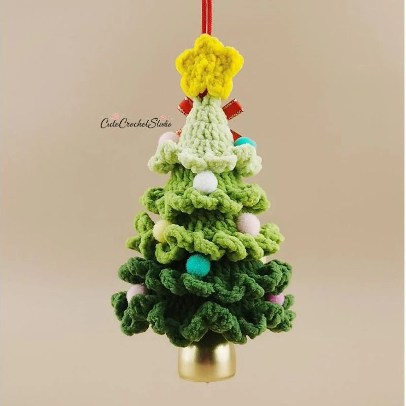 CCS Handmade Christmas tree wind chimes bag pendants backpack accessories school bag pendants niche luxury gifts