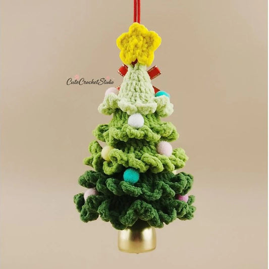 CCS Handmade Christmas tree wind chimes bag pendants backpack accessories school bag pendants niche luxury gifts