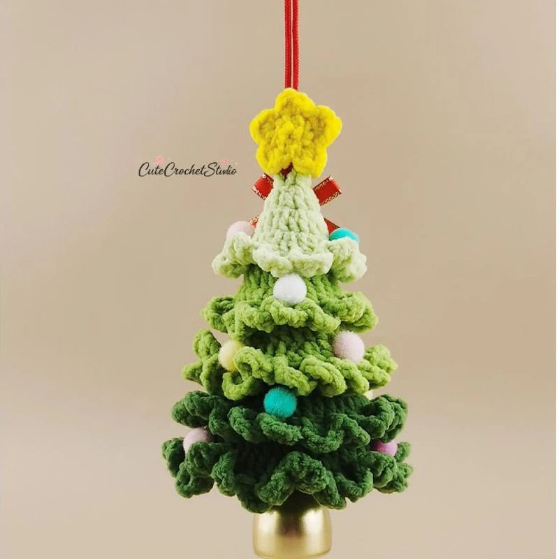 CCS Handmade Christmas tree wind chimes bag pendants backpack accessories school bag pendants niche luxury gifts