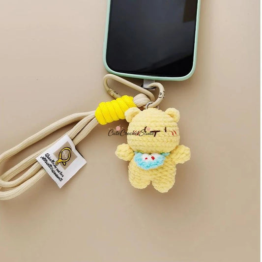 CCS Cute Butter Bear Bag Pendant Keychain Pendant Car Key Cute Gift