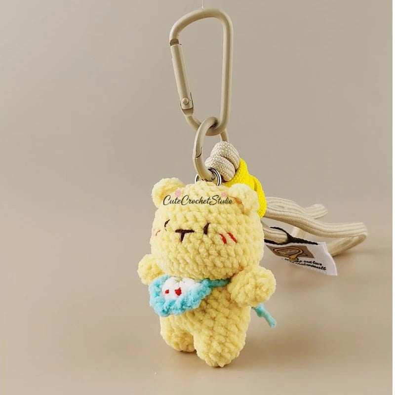 CCS Cute Butter Bear Bag Pendant Keychain Pendant Car Key Cute Gift