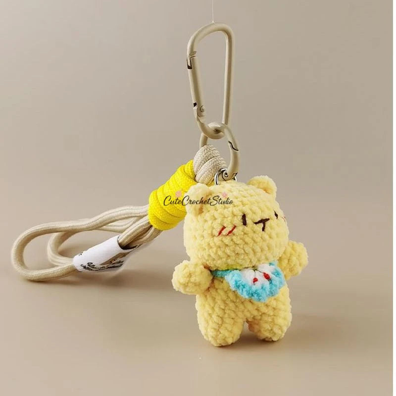 CCS Cute Butter Bear Bag Pendant Keychain Pendant Car Key Cute Gift
