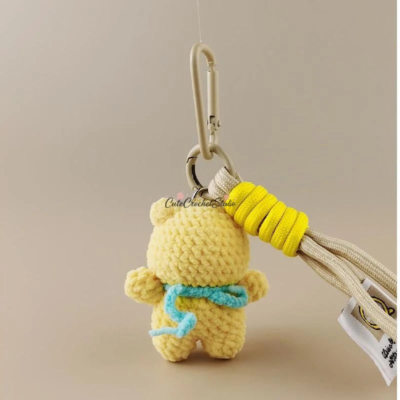 CCS Cute Butter Bear Bag Pendant Keychain Pendant Car Key Cute Gift