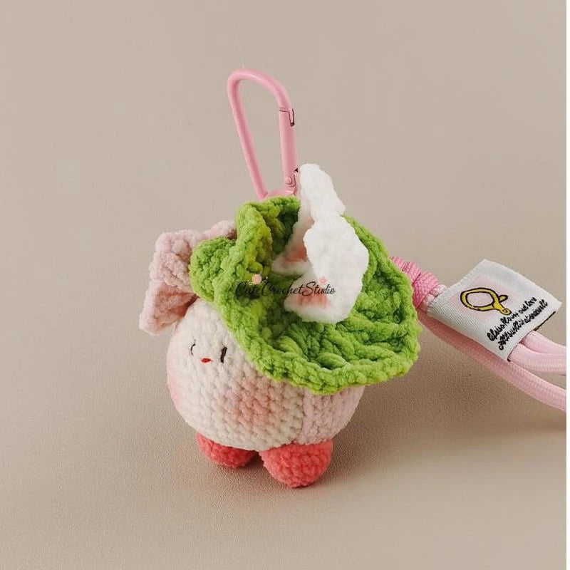 CCS Cute lotus rabbit dumpling bag pendant bag pendant keychain high-end niche gift