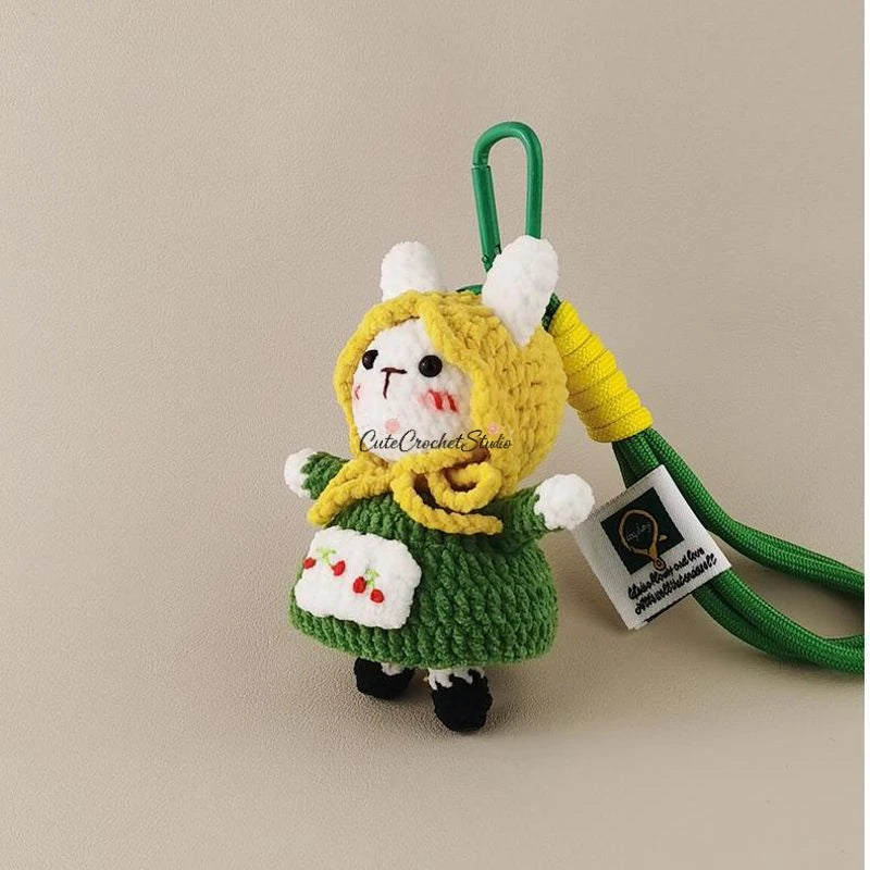 CCS Cute pastoral bunny bag pendant keychain pendant niche high-end gift
