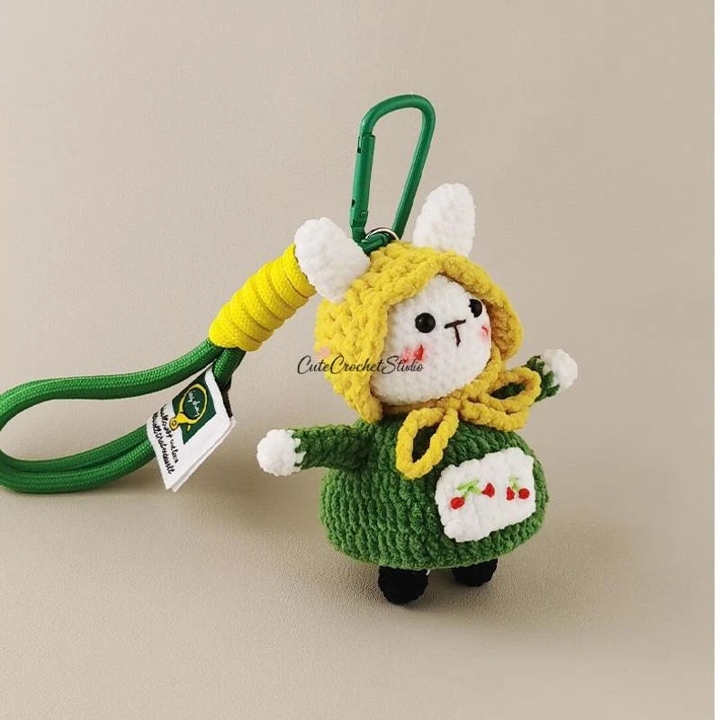 CCS Cute pastoral bunny bag pendant keychain pendant niche high-end gift