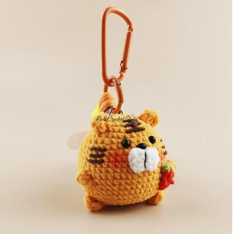 CCS Cute little tiger bag charm keychain niche and high-end gift