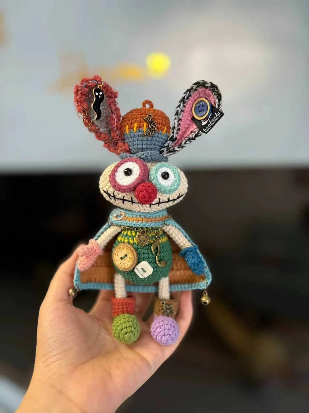【001】Handcrafted Steampunk Rabbit -Crochet Art Doll