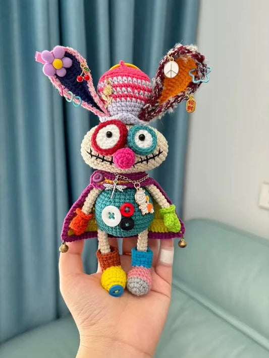 【002】Handcrafted Steampunk Rabbit -Crochet Art Doll