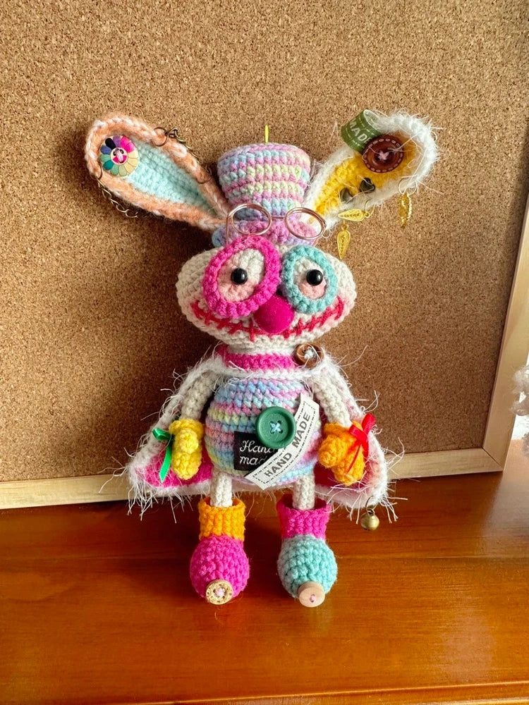 【M01】Handcrafted Steampunk Rabbit -Crochet Art Doll